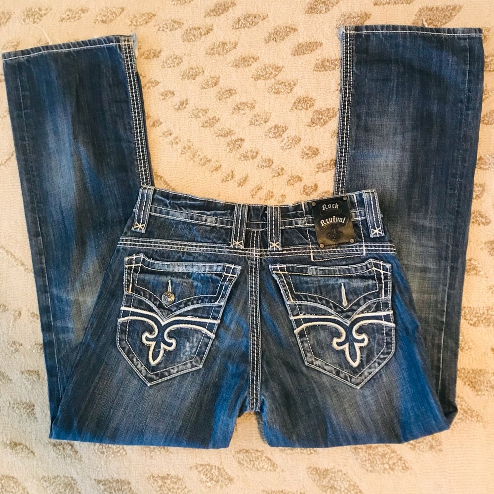 Men’s Rock Revival jeans 32/34 Bootcut